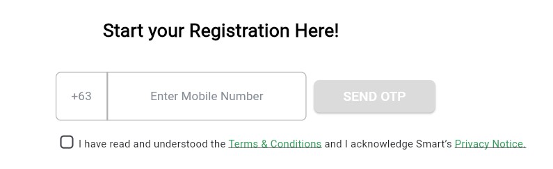 Smart Sim Registration Enter Number